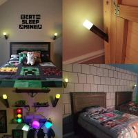 Lámpara De Noche LED USB Recargable MC Game Torch Marrón Para Decoración De Habitación Lámpara De Mesa Para Niños Lámpara De Borde De Cama Moderna Sin Certificación Ni Origen Específico - details 3