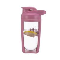 Botella De deporte 550ML Mezcladora Portátil Para Café Leche Y Proteína Cubo De Batido Sellado Y Antigoteo En Color Rosa/Azul/Cafe - details 6