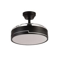 FABRILAMP Ventilador Dc 48w Olimpia Negro 3aspas 91d 4800lm 6vel 3000k,4500k,6000k, Remoto+temporizador+memoria Incluye mando a distancia y dos tijas de 10 y 25 centímetro Productos originales calidad de confianza - details 1