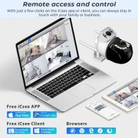 Cámara IP BESDER 8MP PTZ Con Vigilancia Nocturna Y Seguimiento Automático Para Seguridad Exterior Wifi CCTV Monitor Dual iCSee - details 15