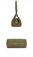 Bolso De Hombro Para Mujer De Cuero Sintético Grande Capacidad De Almacenamiento Estilo Lujo En Verde Con Bandeja Larga - details 11