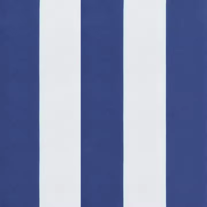 vidaXL Cojín para palets tela Oxford a rayas azul y blanco 60x60x8 cm - 1