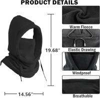 Pasamuntañas a prueba de Viento para Invierno, Máscara de Esquí de forro polar frío para hambres y Mujeres, Climate frío - details 0