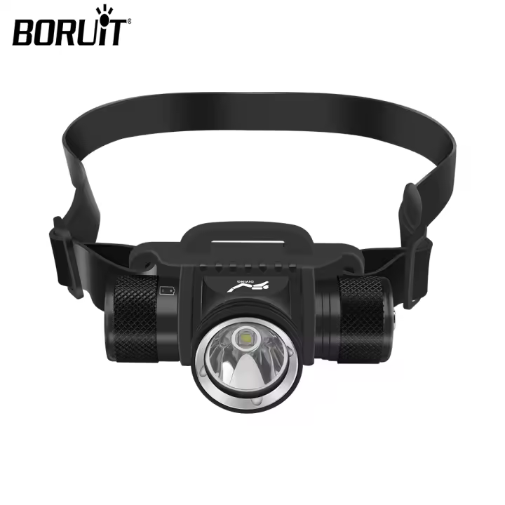 Lámpara De Buceo BORUiT HP900 800 Lumen Torcha Con Batería 18650/21700 IPX8 Impermeable Para Pesca Camping Aleación De Aluminio - 1
