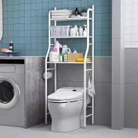 Estantería baño sobre Inodoro WC o Lavadora metálica- Estante de Almacenamiento Ahorra Espacio- 3 Niveles- Cocina- Garaje- Trastero- Mueble sobre Taza- Patas Ajustables- Multiusos- Blanco - details 2