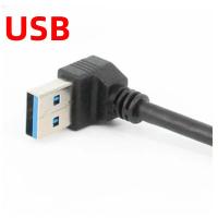 Cable De Extensión USB 3.0 Macho a Hembra Adaptador Ángulo De 90 Grados Derecha/Izquierda/Arriba/Abajo Para Sincronización De Datos Y Carga Rápida Para Portátil PC - details 4