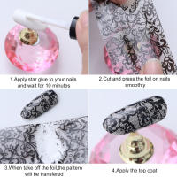 10pcs De Foils Para Uñas Con Diseño De Carácter Chino Arco Iris Bambú Pescado Flor Periquito Adhesivo Para Gel De Uñas Decoración De Manicura - details 0