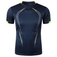 Camiseta De Verano Para Hombre Transpirable Y Ligera Con Secado Rápido Para Gimnasio Y Correr Tops De Entrenamiento Casual De Cuello Redondo - details 5
