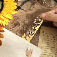 Marcapáginas Vintage Mariposa Flor Dorado Metal Hueco Creativo Regalo Para Estudiantes Herramienta De Lectura Suministros De Papelería - details 5
