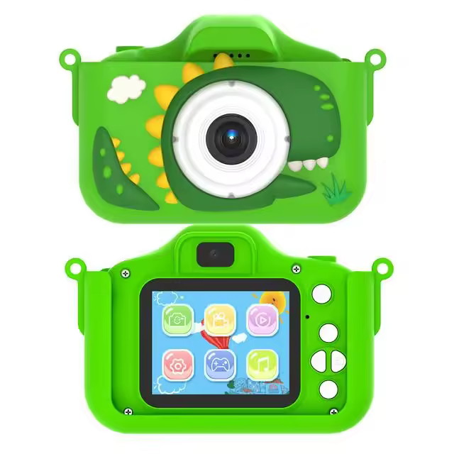 Cámaras Cámara para niños, pantalla IPS 1080P, videocámara de video selfie, cámara digital para niños, tarjeta SD de 32 GB, juguete a - 1