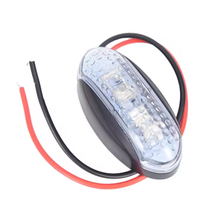 Lámpara De Marcaje Lateral Para Caravana RV Camión Y Coche 12V/24V Luz De Indicador De Claridad Resistente Plástico - 1