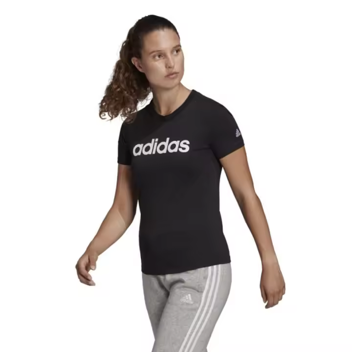Camiseta Adidas Negra Basica Mujer Gl0769 - 1