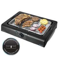 Barbacoa Eléctrica de Sobremesa Cecotec PerfectSteak 4200 – 2400 W, Acero Inoxidable, Altura Ajustable en 3 Niveles - details 1