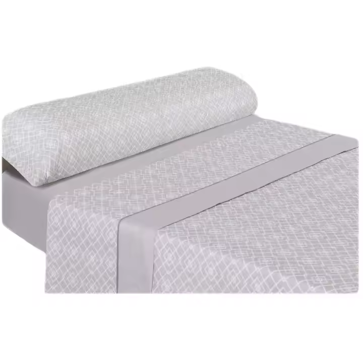 ILOVEHOME - Juego de Sábanas de Verano 3 piezas(sábana bajera, funda de almohada y sábana encimera) para cama 90,105,135,150, Diseño Estampado,Tacto Saten, Acabado Suavidad DELUXE, No hace bolitas, Tejido 100% microfibra - 1