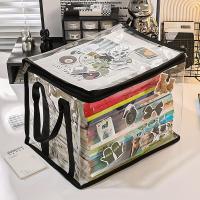Bolsa De Almacenamiento Plegable Y Impermeable De Gran Capacidad En PVC Para Libros Y Archivos De La Oficina Con Cierre De Cremallera Antipolvo - details 0