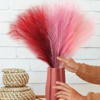 9Pcs Pampas De Poliéster Artificiales Decoración De Flores Silken Para Bodas Y Fiestas Arreglo Floral Para Hogar Y Jardín - details 1