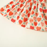 Vestido De Algodón Para Niñas Con Cuello Redondo Y Bow En La Espalda Estilo Coreano Para Bebés De 0 a 3 Años Vestido De Verano Cute - details 7