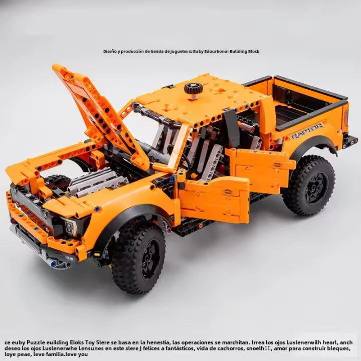 Modelo De Camión De Montaje Dificultoso F150 Pickup Truck Raptor Para Niños Juguetes De Bloques De Construcción Técnica Regalo Para Fiestas - 1