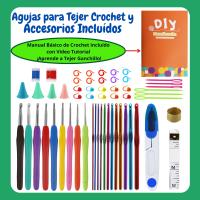 SusggO 73 Piezas Juego de Ganchillo Completo con accesorios para Principiantes, Crochet Amigurumi – Kit con Ovillos Hilos Accesorios y Bolsa Transporte - DIY para iniciacion - details 1