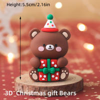 Topper De Pastel De Fiesta Animal De Dibujos Animados 3D INS Oso Conejo De Pascua Zodiac Chino Para Niños Decoraciones De Cumpleaños Boys O Girls Regalos PVC - details 7