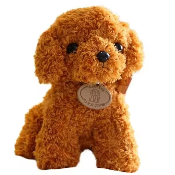 Peluche Perro 25 Cm-Marron Regalo Navidad - 1