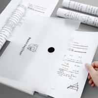 Caja De Almacenamiento De Carpetas A4 Estilo Insert Transparente Herramienta De Organización Y Clasificación De Pruebas Y Libros De Datos - details 1