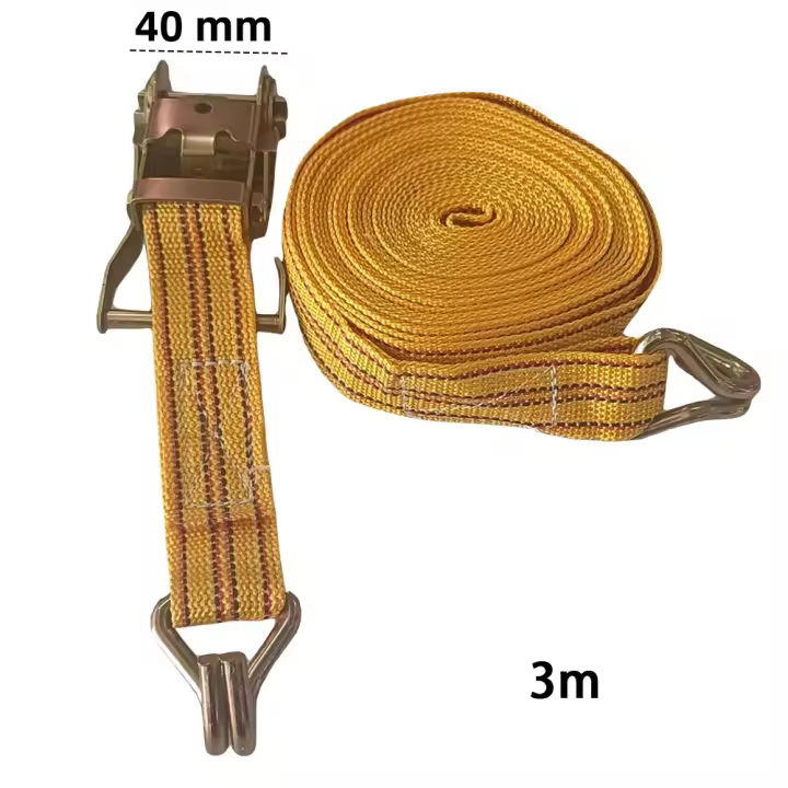 Cinta De Atado Ratchetea Fuerte Para Equipaje Y Carga Con Hebilla Metálica Correa De Tensión Para Camiones Y Luggage - 1