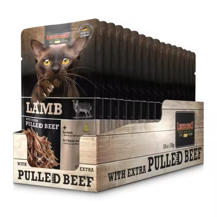Leonardo Cordero Extra Pulled Beef con Tiras - 16 Sobres de 70gr - 1