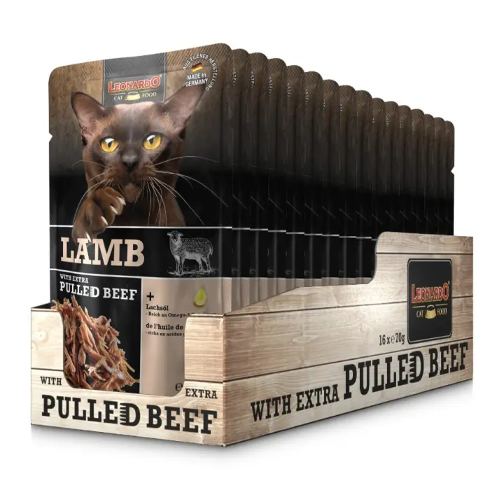 Leonardo Cordero Extra Pulled Beef con Tiras - 16 Sobres de 70gr - 1