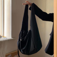 Bolso De Hombro De Nylon Grande Para Mujer Bolso De Viaje Ligero De Color Sólido Estilo Casual Bolso Cruzado Designer Bolso Hobo Monedero - details 9