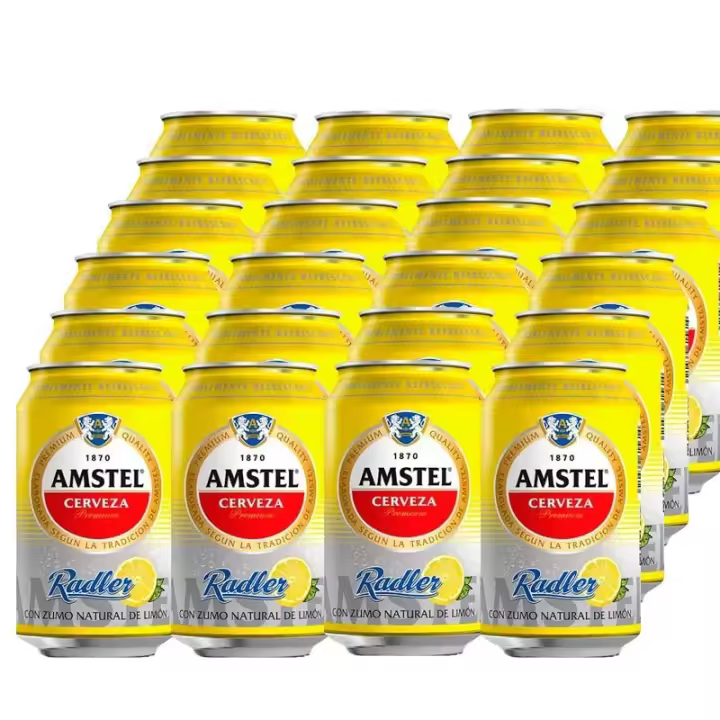 AMSTEL RADLER Cerveza con limón 3.2%vol. alc. - Pack 24 latas 330ml - 1