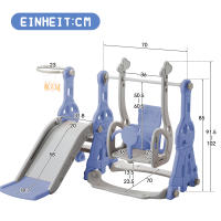 Tobogán para niños, tobogán columpio Infantil 4 en 1 with canasta de Baile, Escalera para trepar, tobogán columpio para Jardín interior y exterior - details 6