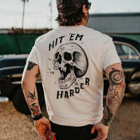 Camiseta Gráfica De Calavera Y Diablos Oscuros Para Hombres Y Mujeres Estilo Punk Retro Casual Bretona Negra Blanca Talla Grande Para Verano - details 14