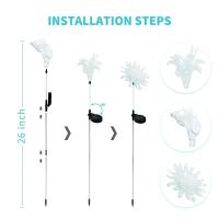 Lámpara Solar De Jardín Con Balón De Hierro Y Remolinos Luz LED Exterior Faeirita Nocturna Para Atmosfera De Yard Art - details 9