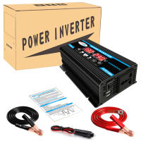 Inversor de corriente LED para coche, convertidor de cargador, adaptador Dual USB, transformador de voltaje de onda sinusoidal modificada, 4000W, 12V a 220V/110V - details 8