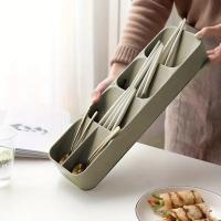 Organizador De Cuchillería Ecológico Moderno Para Cocina Almacenamiento Espacioso Para Cuchillos Cucharas En Cajón De Encimera - details 2
