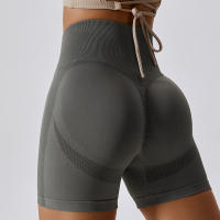 Women Shorts Seamless Sports Shorts Cycling Jogging Fitness High Waist Push Up Gym Shorts Leggings Yoga Clothing - details 10