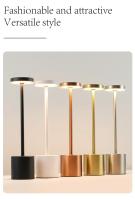 Lámpara De Mesa LED Retro Toque Dimmer Para Decoración De Habitación Comedor Café Estilo Nórdico Sencillo Con Sombrilla - details 5