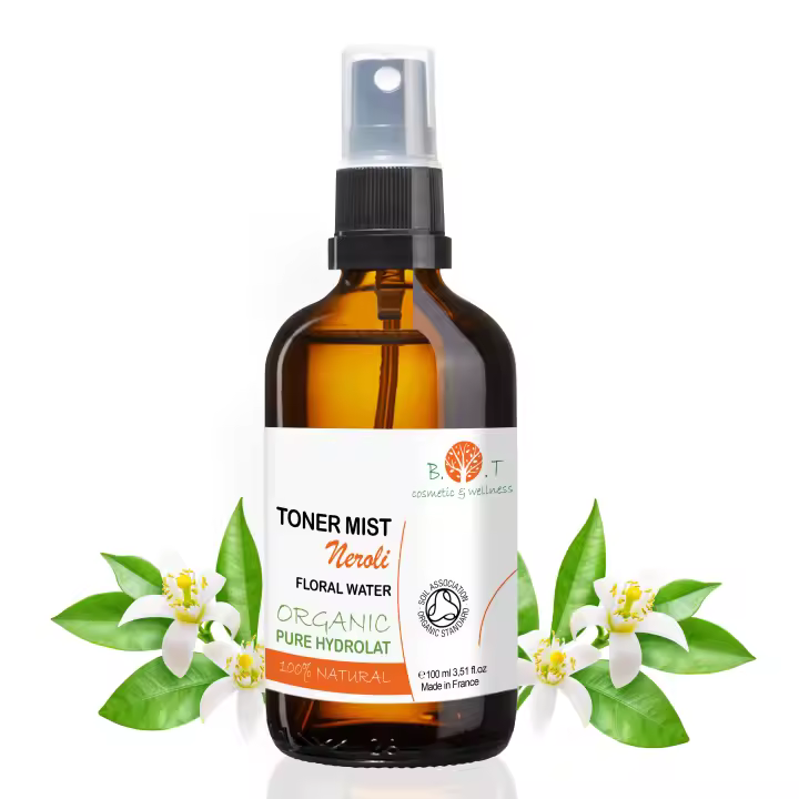 Hidrolato de Neroli Bio | Agua Floral de Azahar | Tónico Facial | Limpiador Rostro | Spray Corporal | Cuidado Cabello | Cosmética Natural DIY - B.O.T Cosmetic & Wellness - 1