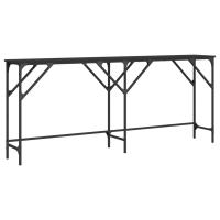 Mesa Consola Vidaxl de Madera Ingeniería 180x29x75 Cm Negro - details 0