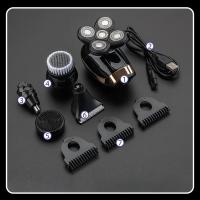 Afeitadora Eléctrica 5 En 1 Para Hombres Cabeza Lisa Cortador De Pelo Nariz Trimmer Hoja Bicolor Flotante Cuchilla Recargable Razor - details 10