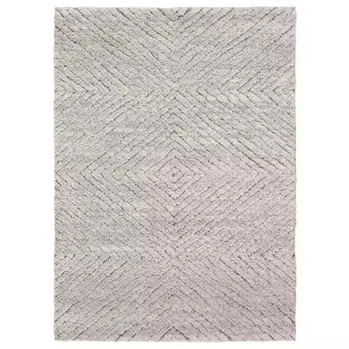 ATTICGO Alfombra de Interior Estilo Escandinavo en Plata - Atesa 80365  60x120, 120x170, 160x230, 200x290 cm - 1