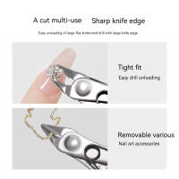Alicates De Manicura Profesional Para Eliminación De Uñas Herramienta De Arte De Uñas Acero Inoxidable Corta Cadena Y Retira Uñas - details 0