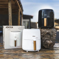 Freidora de aire digital Jocca Nature 3,8L con 12 programas automáticos, pantalla LED táctil, función freír, asar, gratinar, calentar y descongelar, temporizador hasta 60min, temperatura 80-200°C, apagado automático, rejilla antiadherente y 1450W - details 0