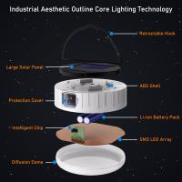 Farol Solar para Camping con USB, función Bateria Externa, Linterna led recargable Lámpara Solar de camping, linterna Portatil para exterior Luz LED de emergencia, resistente al agua, cargador de 4400 mAh para móvil. Sobremesa o Colgante - details 0