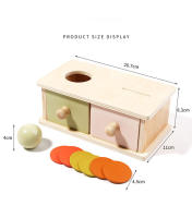 Juguetes De Madera Puzzle 2 En 1 Caja De Moneda Casa Juego De Objetos Permanencia Martillo Caja Caja De Bola Macarón Caja De Bola Batería Caja De Cajón - details 17