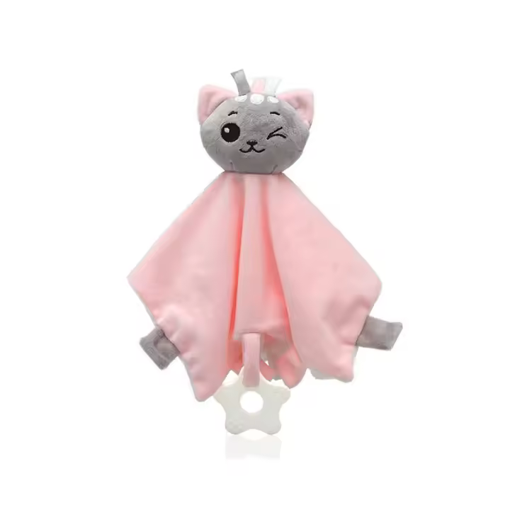 Kiokids Juguete Peluche Doudou Gato Rosa 30 cm Para Bebe - 1