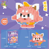 Mini Bloques De Construcción Micro Animales HUIQIBAO 3D Diamante Modelo BEE Gato Panda Para Niños Juguetes De Ciudad DIY - details 26