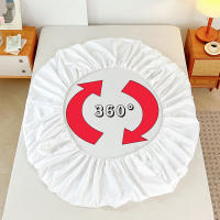 Cubierta De Sábanas Impermeable En Color Sencillo 1PC Material De Poliéster Thin Transpirable Adecuado Para Todas Las Estaciones Habitación - details 4