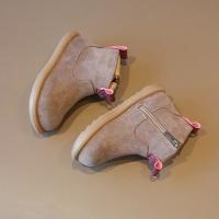 Botas De Niños Y Niñas Para Otoño Invierno Antideslizantes De Cuero Suave Con Plush Abajo Botines Casuales Para Niños - details 12